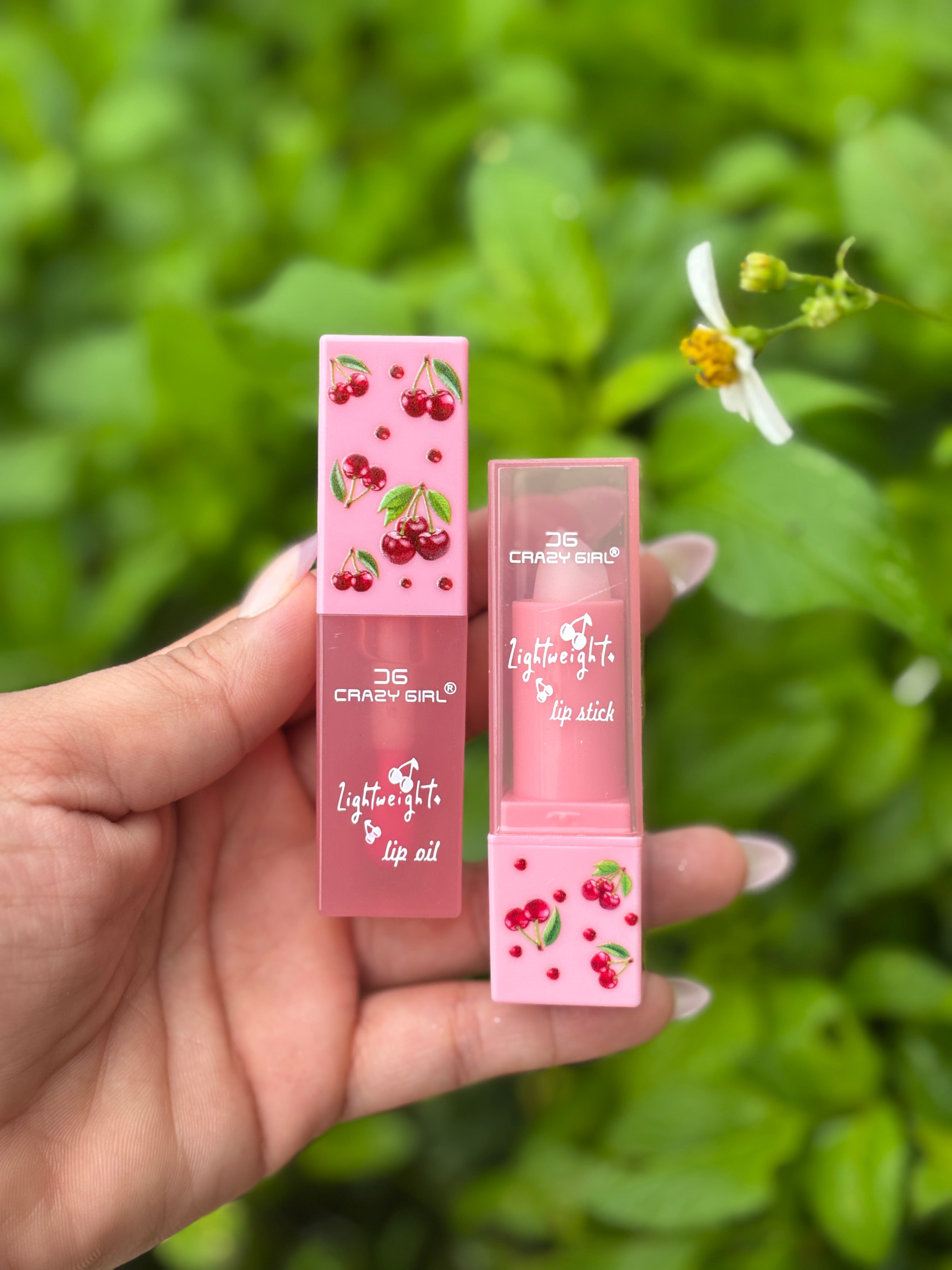 Cherry Glow Collection – Lip Oil & Lipstick
