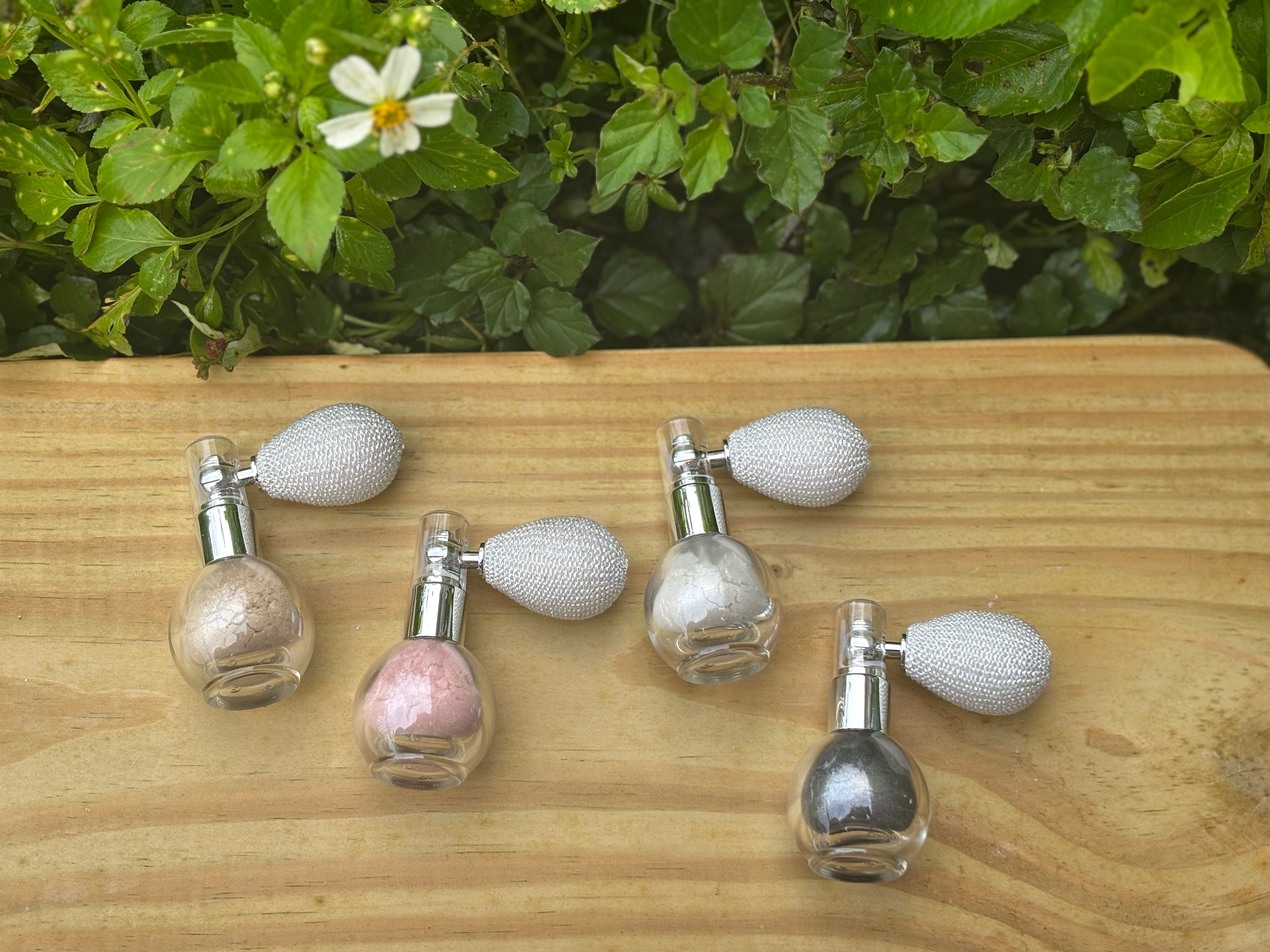 Shimmer Glow en Polvo con Atomizador